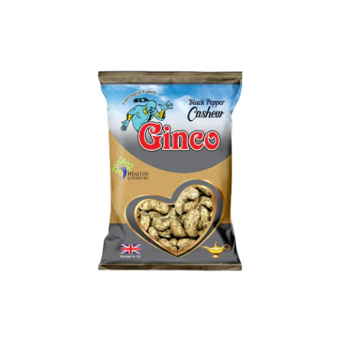 Ginco Black Pepper Cashews (55g X Pack of 10)