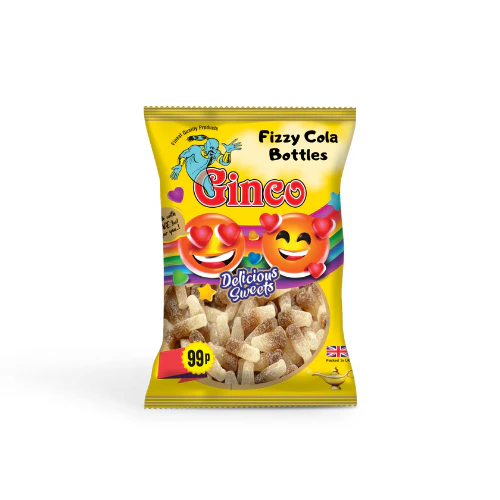 Ginco Fizzy Cola Bottles (100g X Pack of 12)