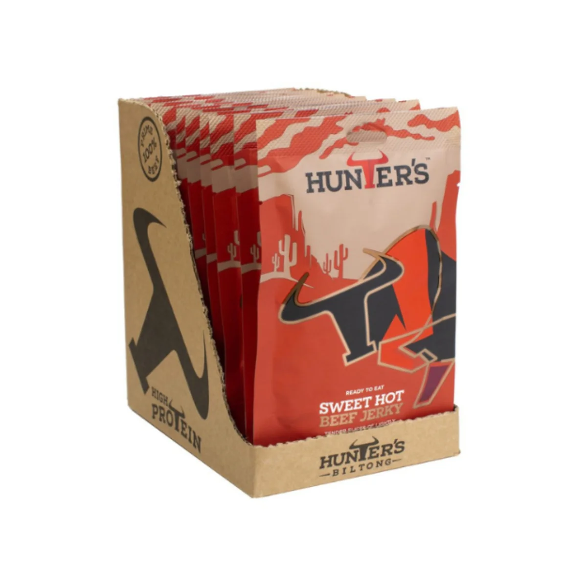 Hunter's Sweet Hot Beef Jerky (28g X Pack of 10)